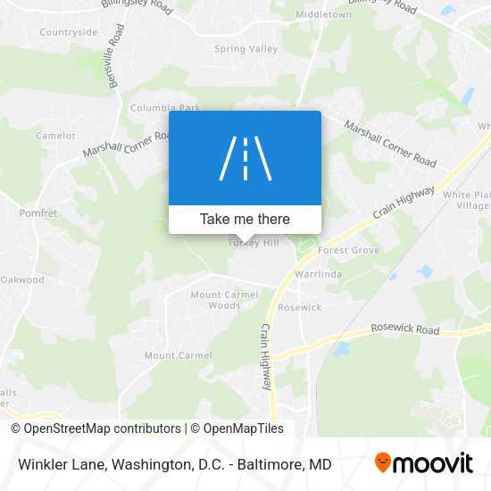 Winkler Lane map