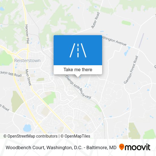 Mapa de Woodbench Court