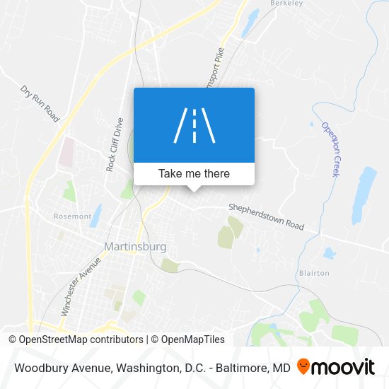 Woodbury Avenue map
