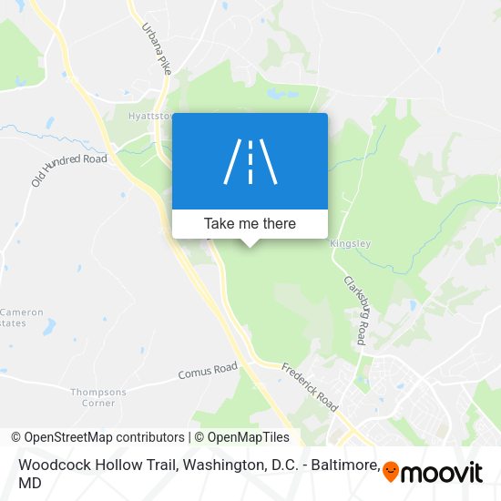 Woodcock Hollow Trail map