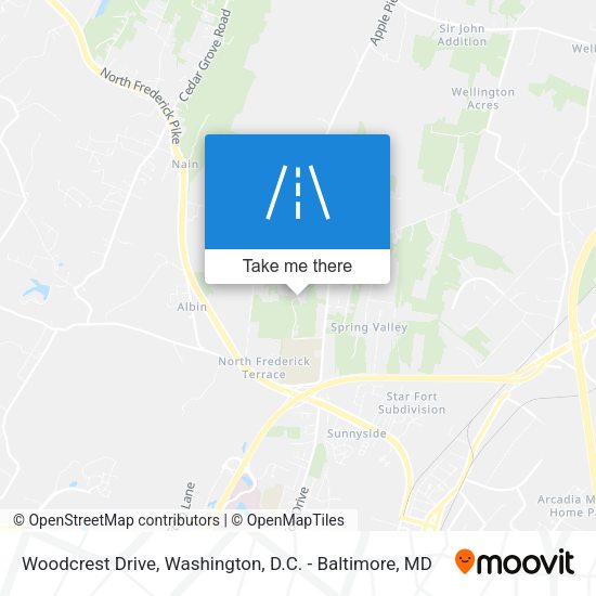 Mapa de Woodcrest Drive
