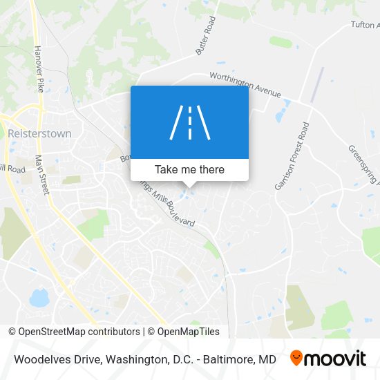 Woodelves Drive map