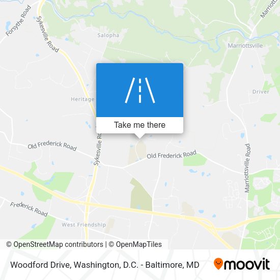 Woodford Drive map