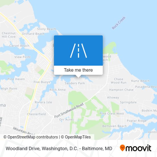 Woodland Drive map