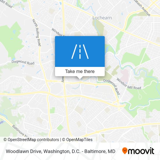 Woodlawn Drive map