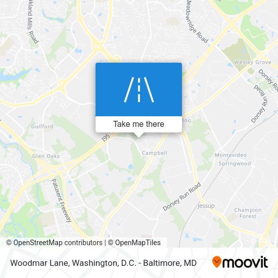 Woodmar Lane map
