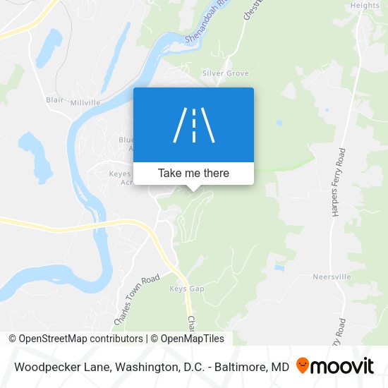 Mapa de Woodpecker Lane