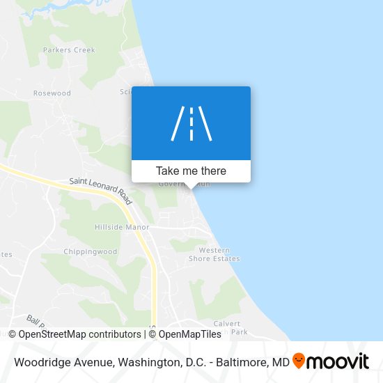 Woodridge Avenue map