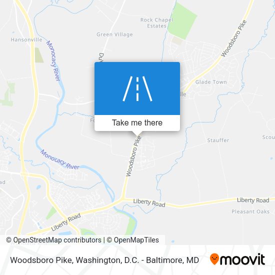 Woodsboro Pike map
