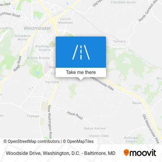 Woodside Drive map