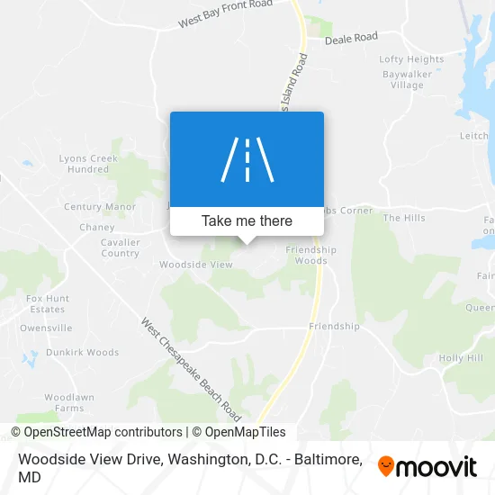 Woodside View Drive map