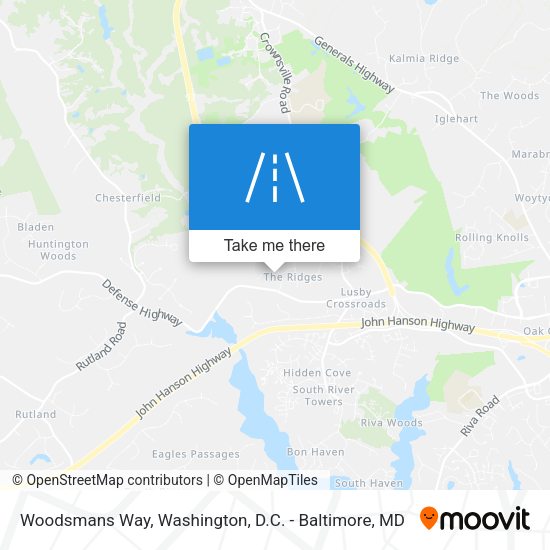 Woodsmans Way map