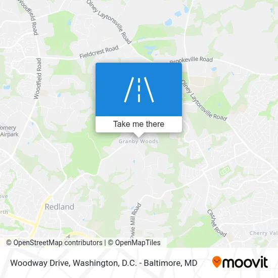 Woodway Drive map