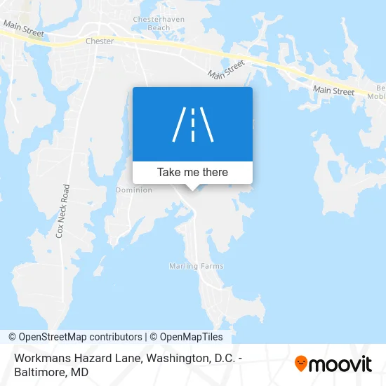 Workmans Hazard Lane map
