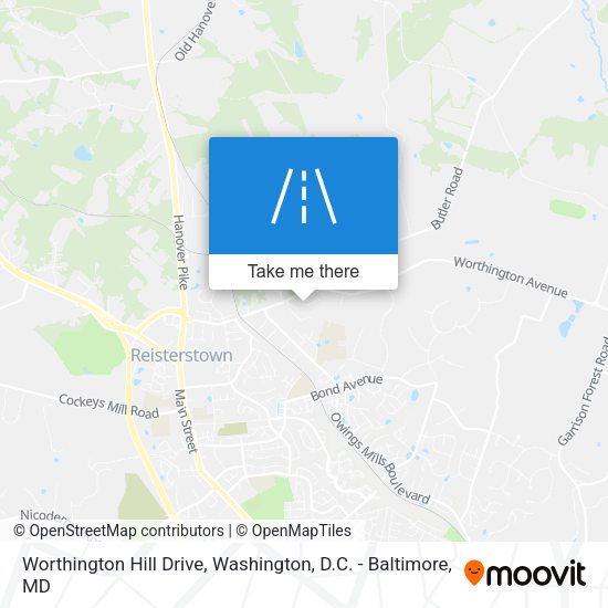Worthington Hill Drive map