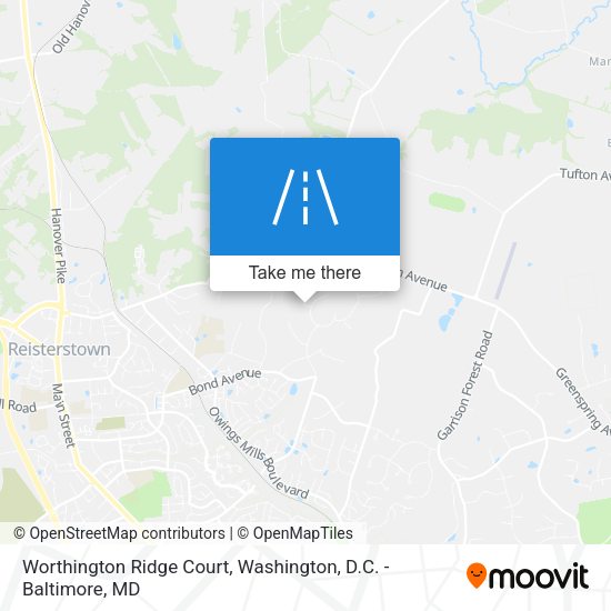 Mapa de Worthington Ridge Court