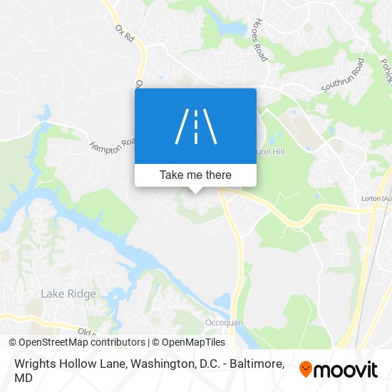 Wrights Hollow Lane map