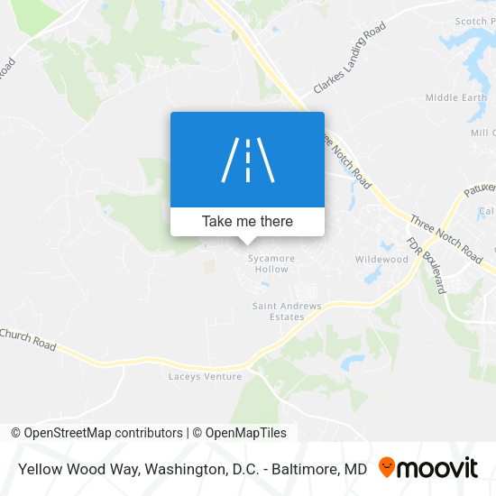 Mapa de Yellow Wood Way
