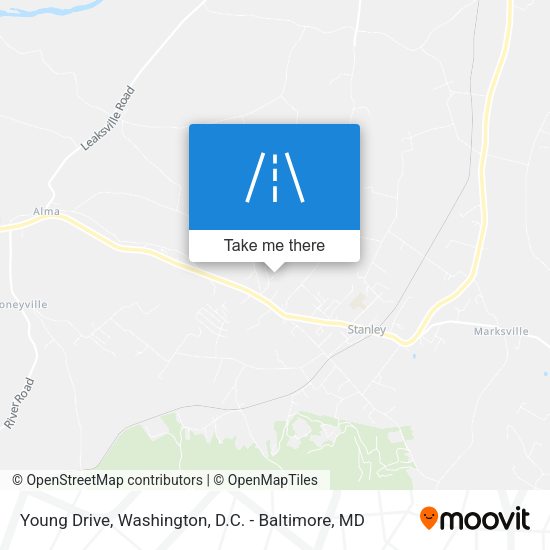 Young Drive map