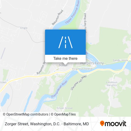 Zorger Street map