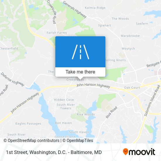 1st Street map