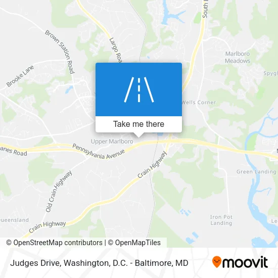 Judges Drive map