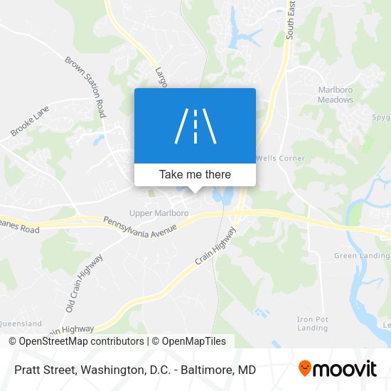 Mapa de Pratt Street