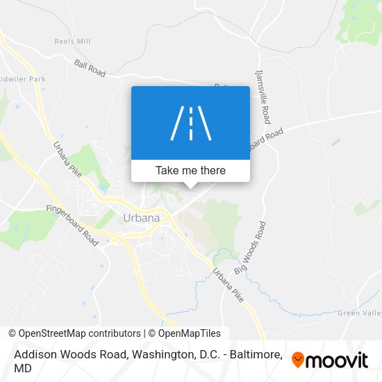 Addison Woods Road map