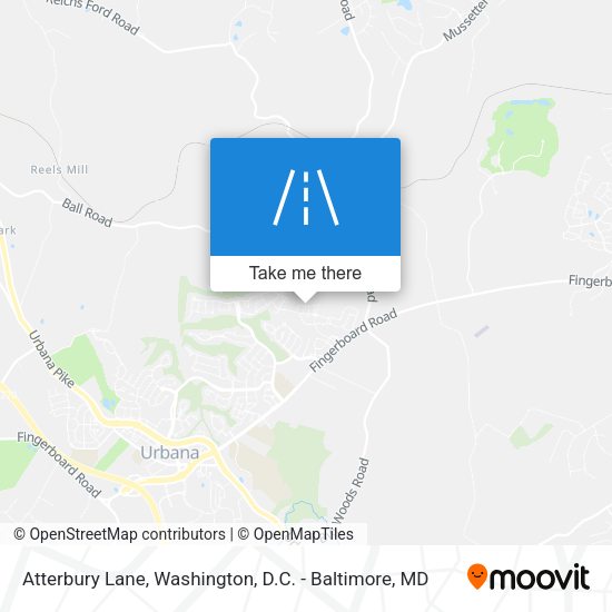 Atterbury Lane map