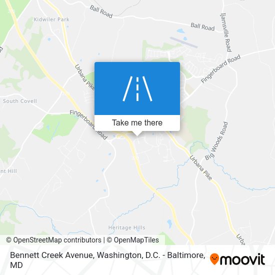 Bennett Creek Avenue map