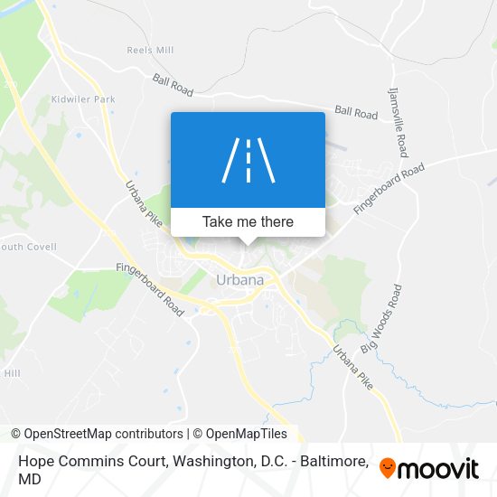 Hope Commins Court map