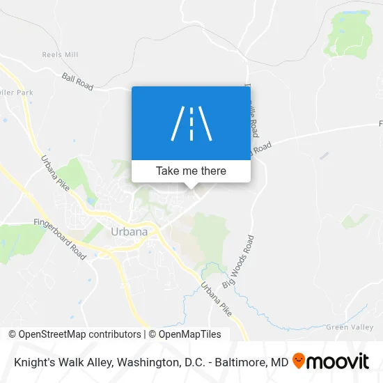 Knight's Walk Alley map