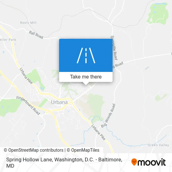 Spring Hollow Lane map