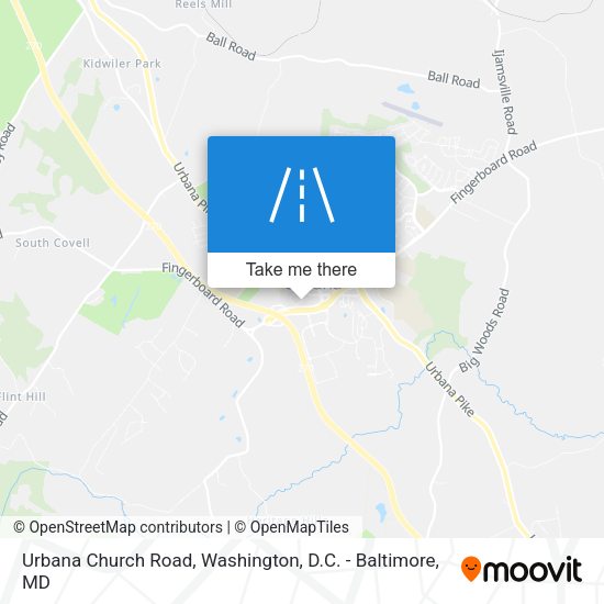Urbana Church Road map