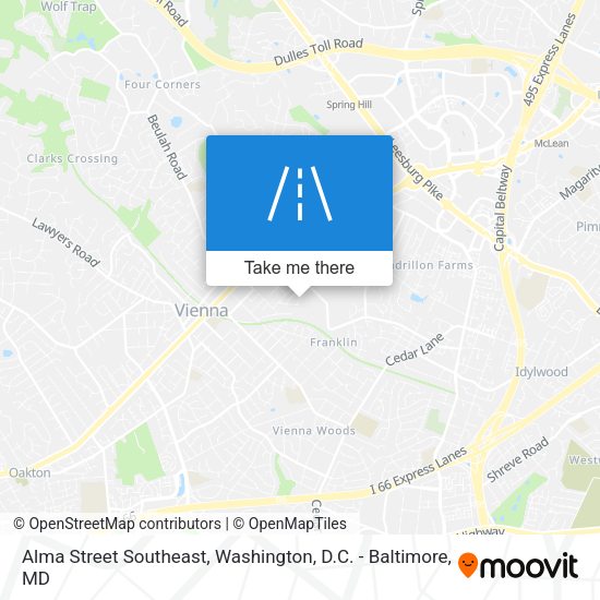 Mapa de Alma Street Southeast