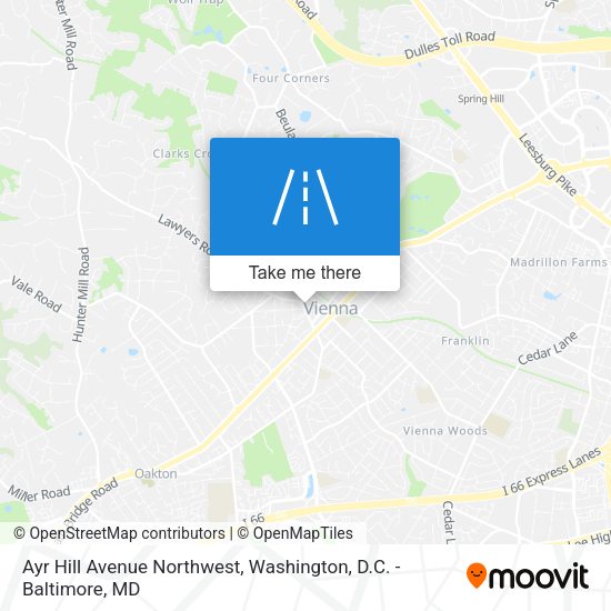 Ayr Hill Avenue Northwest map