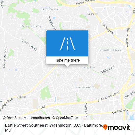 Mapa de Battle Street Southeast