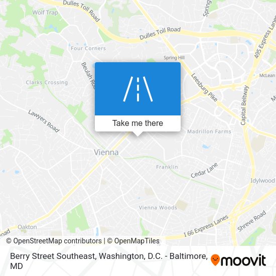 Mapa de Berry Street Southeast