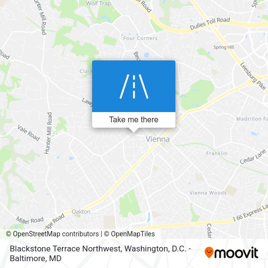 Mapa de Blackstone Terrace Northwest