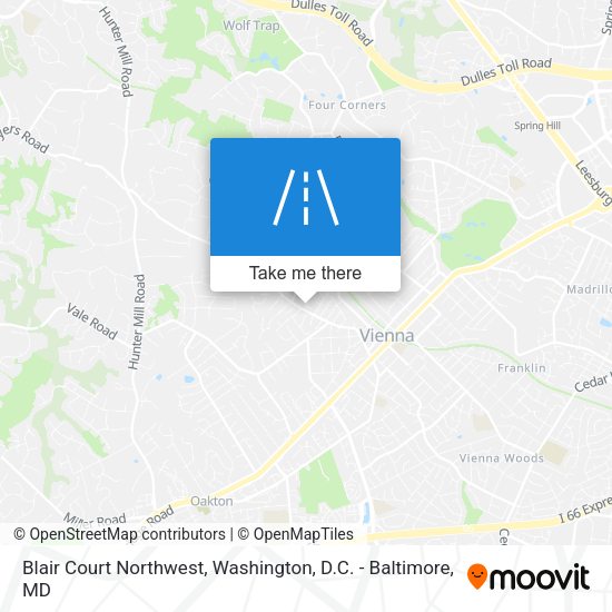 Blair Court Northwest map