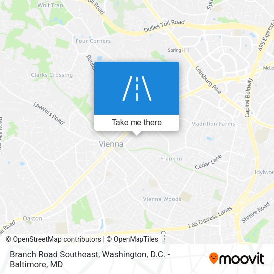 Mapa de Branch Road Southeast