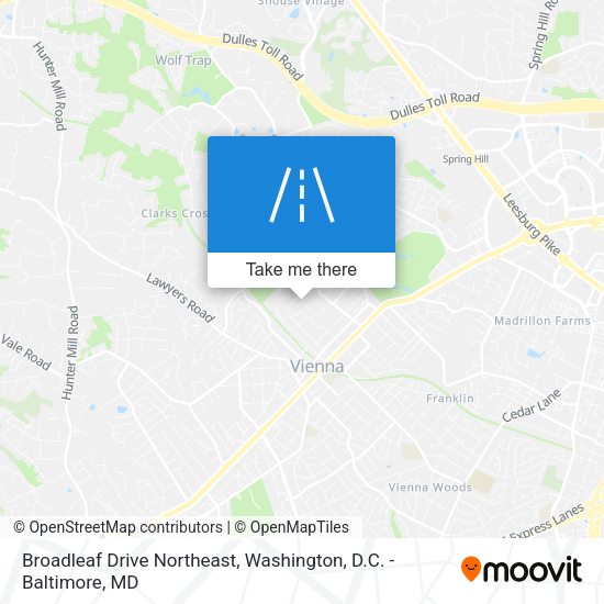 Mapa de Broadleaf Drive Northeast