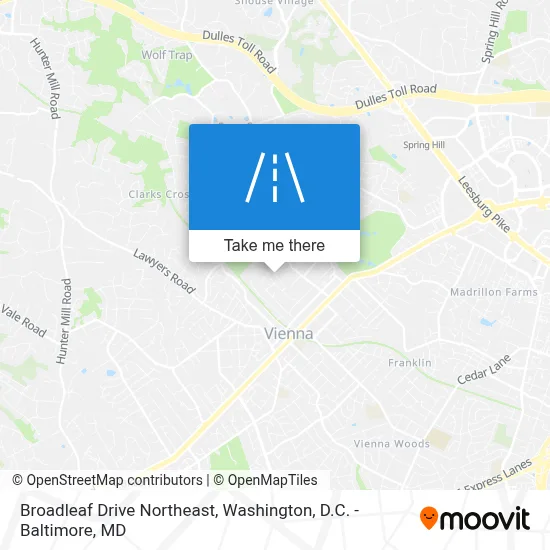 Broadleaf Drive Northeast map