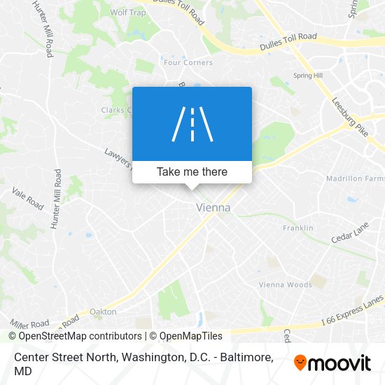 Mapa de Center Street North