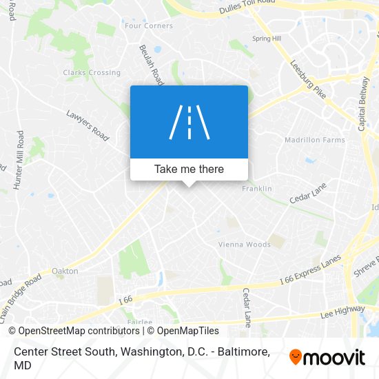 Mapa de Center Street South