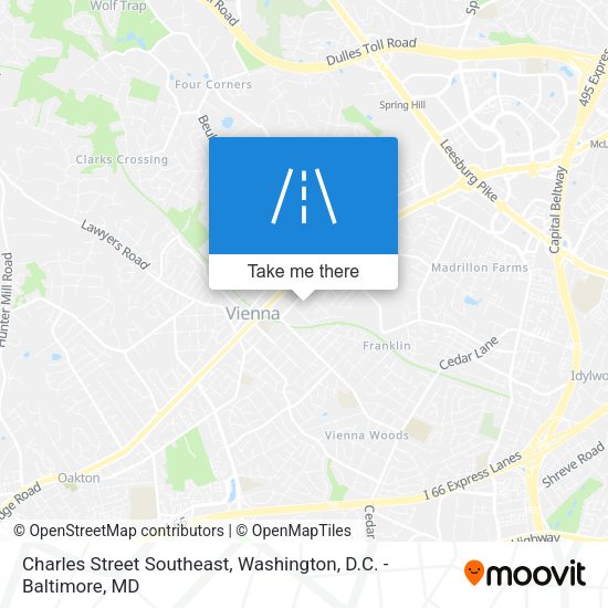 Charles Street Southeast map
