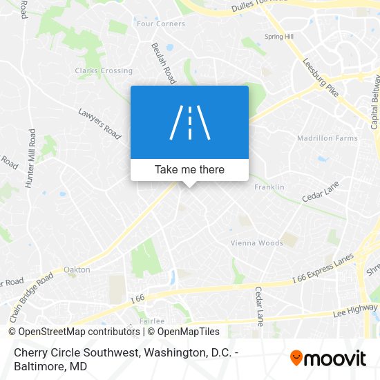 Mapa de Cherry Circle Southwest