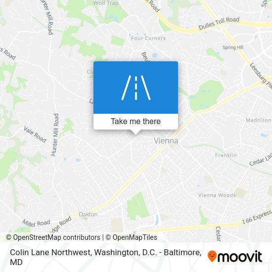 Mapa de Colin Lane Northwest