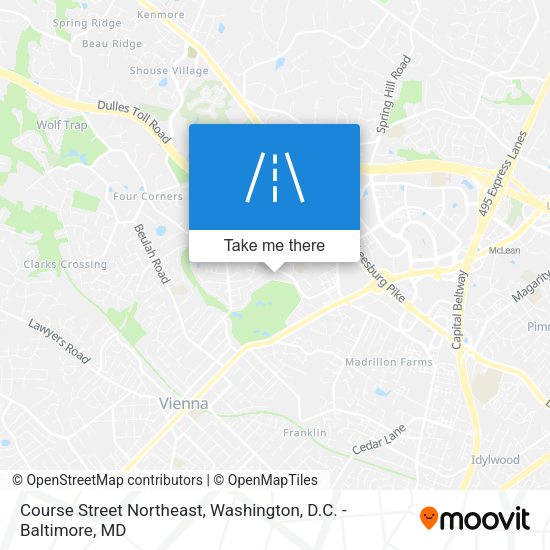 Mapa de Course Street Northeast