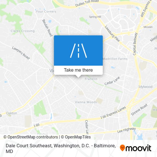 Mapa de Dale Court Southeast